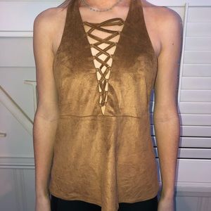 Suede Top
